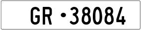 Trailer License Plate